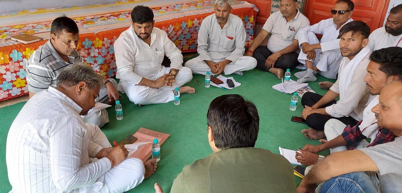 Naveen Goyal workers meeting.