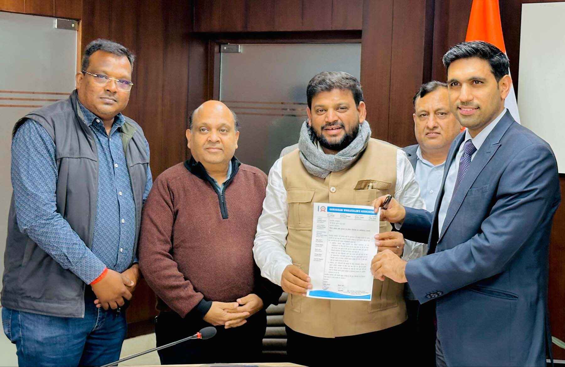 Handing over letter to Deputy Commissioner to provide facilities to traders ​ Send feedback Side panels History Saved Contribute Translation results available